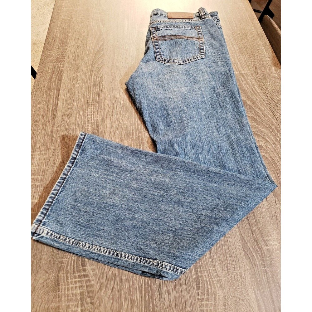 Cody James Jeans Men 32 x 32 Cowboy West Blue Denim Stretch Bootcut Embroidered